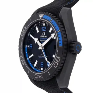 blue dial of the watch