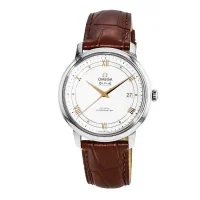 side view of the Omega De Ville Leather Replica