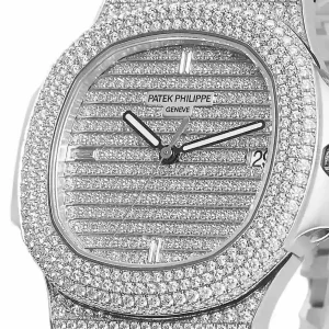 diamond dial of the watch