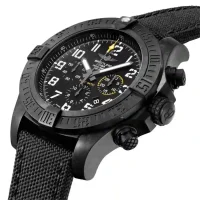 black and numerals Breitling Avenger Hurricane Replica