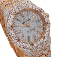 gem set bezel of the Two Tone AP Diamond Replica