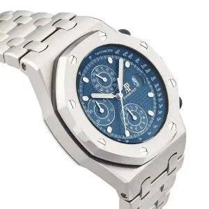 Blue dial of the watch