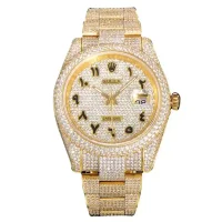 Rolex Arabic Dial Iced Out 116300 Replica