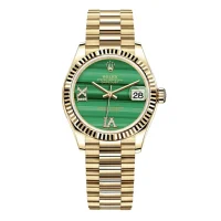 Rolex Datejust Gold Green Dial Replica