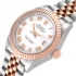 Rose gold bezel of the Rolex Datejust White Dial Replica