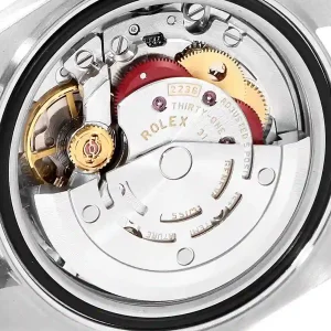 Mechanism view of the watch