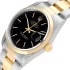 Yellow gold bezel of the Rolex Datejust Black Dial Replica