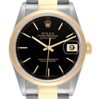 Black dial of the Rolex Datejust Black Dial Replica