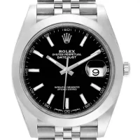 Black dial of the Rolex 118239 Replica