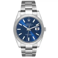 Rolex Datejust Blue Dial Steel Replica