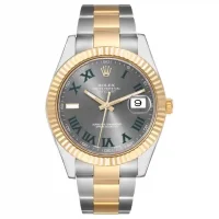 Rolex Datejust Grey Roman Replica