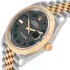 Yellow gold bezel of the Rolex Datejust Wimbledon Replica