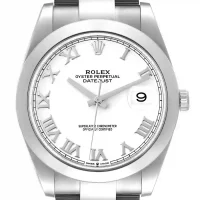 White dial of the Rolex Datejust 126200 Steel White Dial Replica