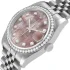 diamond bezel of the Rolex Datejust Pink Dial Replica