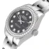 Diamond bezel of the Rolex Dark Grey Diamond Replica