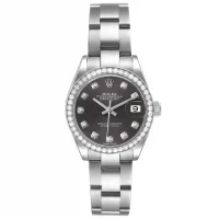 Rolex Dark Grey Diamond Replica