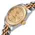 Yellow gold bezel of the Rolex 279173 Champagne Replica