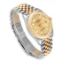 Side view of the Rolex Datejust 36 Yellow Gold Replica