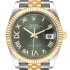 Green dial of the Rolex 126283RBR Replica