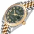 Yellow gold bezel of the Rolex 126283RBR Replica