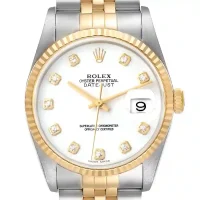 White dial of the Rolex Datejust 16233 Replica