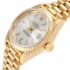 Yellow gold bezel of the Rolex Datejust Gold Replica