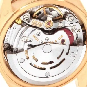 Mechanism view of the watch