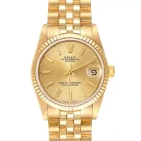 Yellow gold dial of the Rolex Datejust Champagne Dial Replica