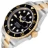 Black bezel of the Rolex 16613LN Submariner Oyster Replica