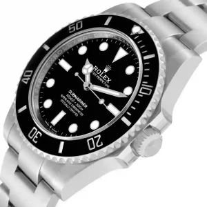 Black bezel of the watch