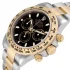 Yellow gold bezel of the Daytona 116520 Gold Steel Black Replica