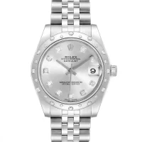 silver dial of the Ladies Datejust 31MM Replica